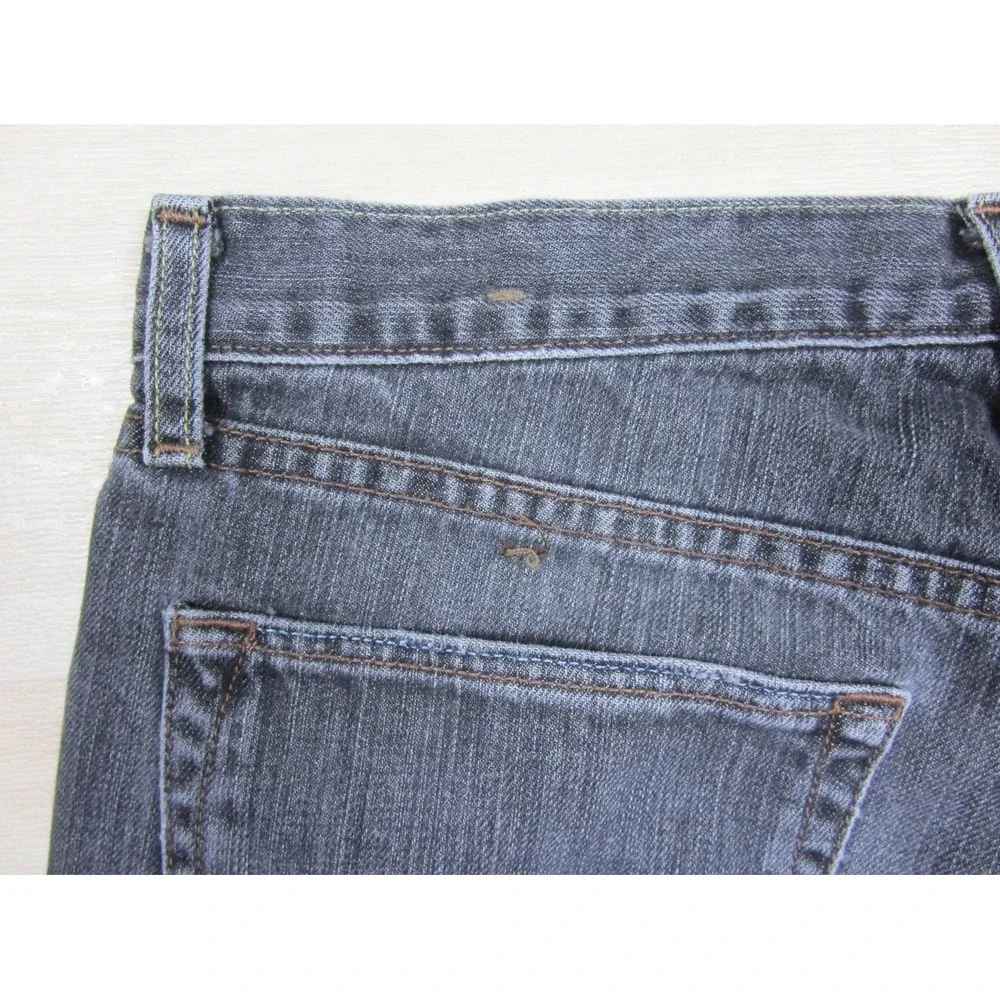Banana Republic Jeans Men's (31x29.5) Straight Fit Selvedge Denim Charcoal Black